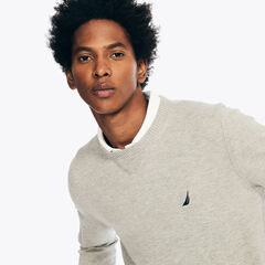 Navtech Crewneck Sweater,Grey Heather,large