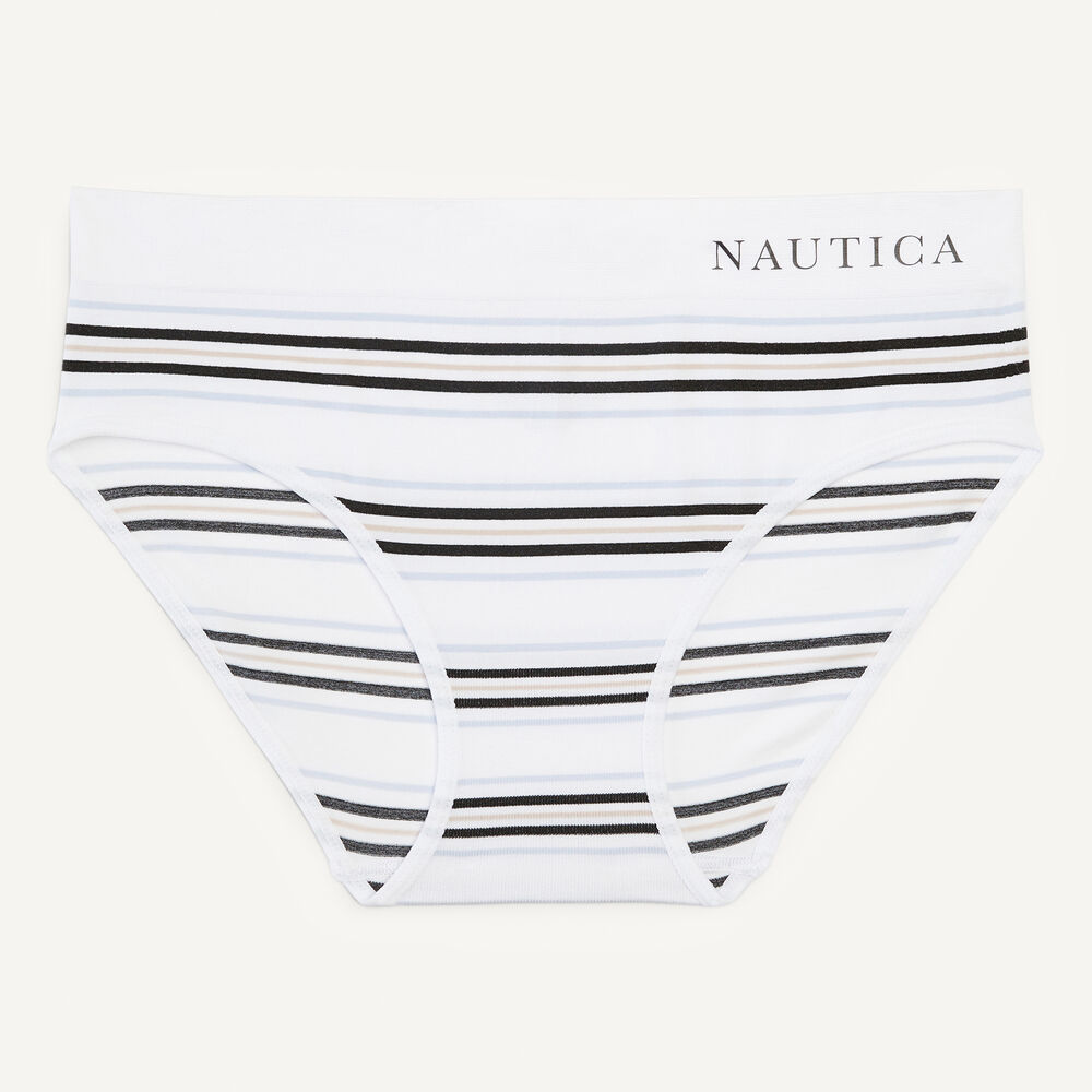 Seamless Hipster Brief, 5-Pack,Antique White Wash,large