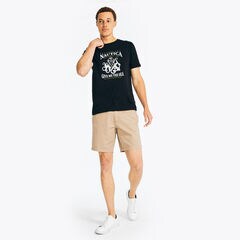 SUSTAINABLY CRAFTED GIVE ME THE SEA GRAPHIC T-SHIRT,True Black,large
