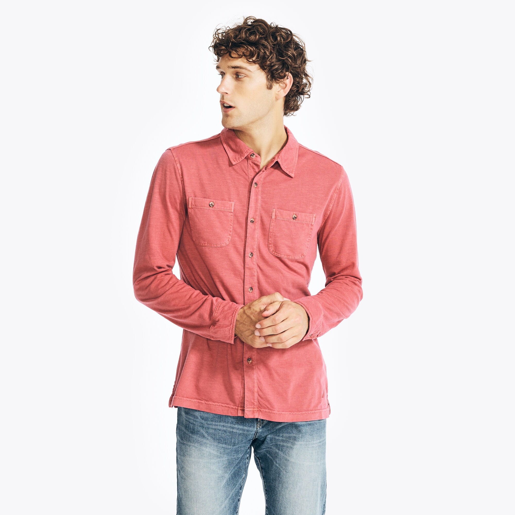 PATCH POCKET SHIRT,Indian Summer,large
