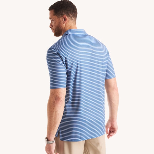 Big & Tall Striped Classic Fit Polo