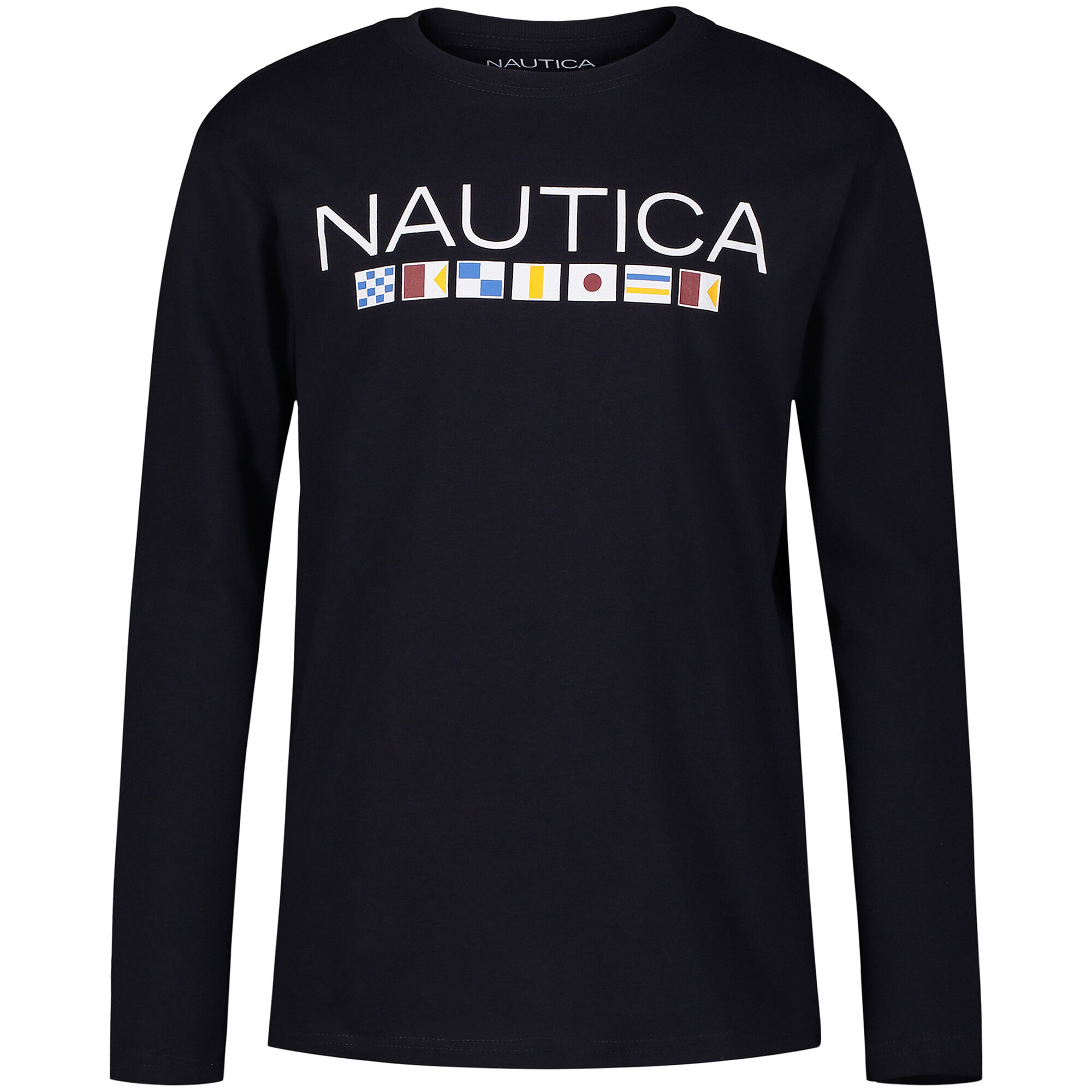 Little Boys' Signal Flags Graphic Long-Sleeve T-Shirt (4-7),Aquadream,large