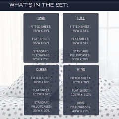 Holiday Sails Twin Flannel Sheet Set,Snow White,large