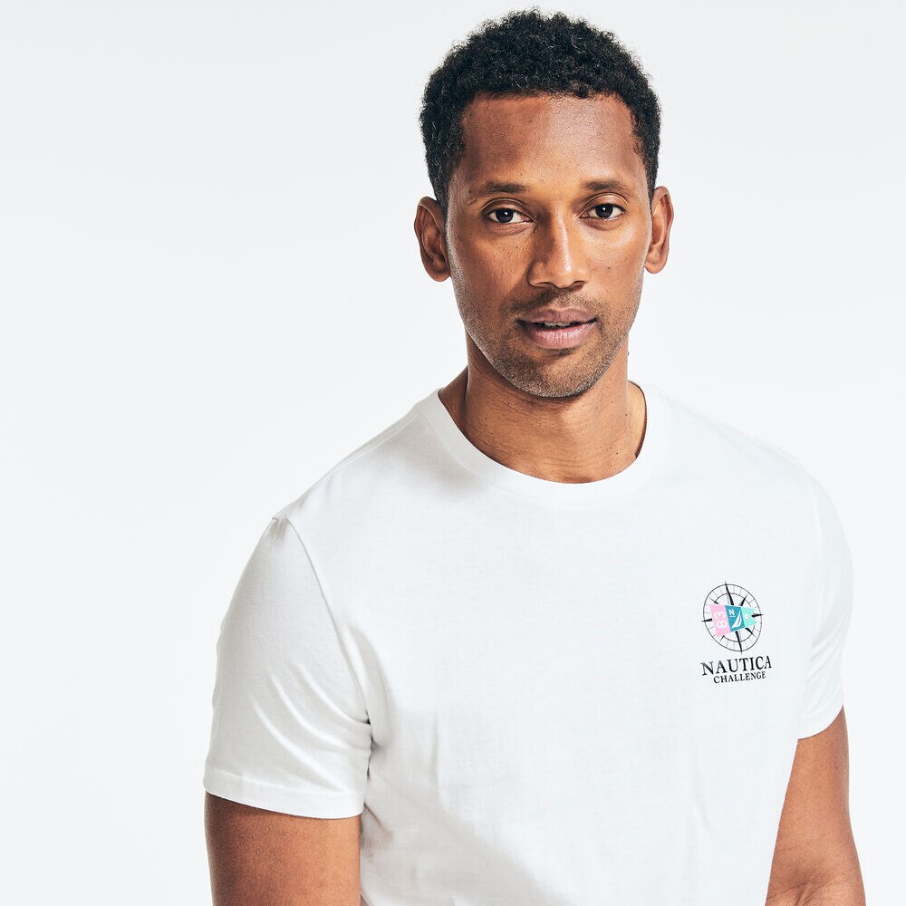 OFFSHORE CHALLENGE GRAPHIC T-SHIRT,Bright White,large