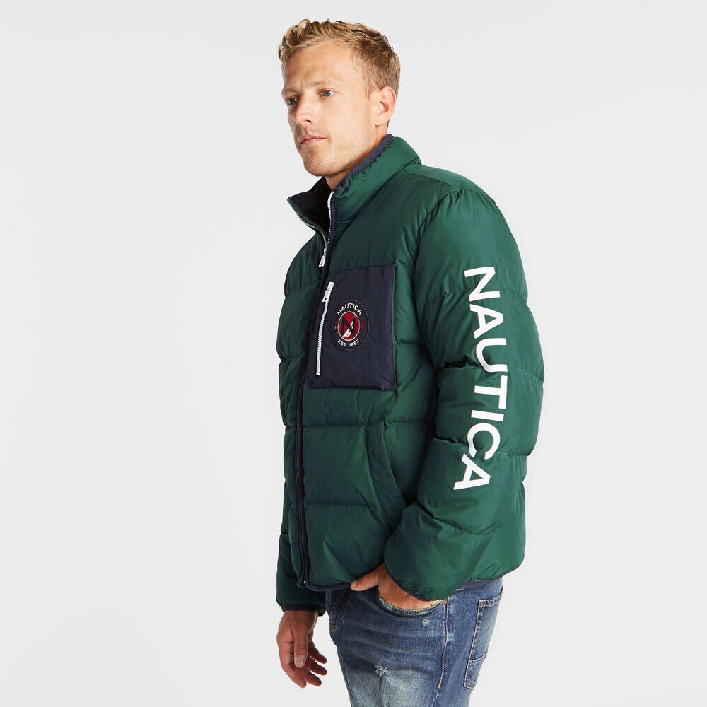 PUFFER TEMPASPHERE JACKET,Olive,large