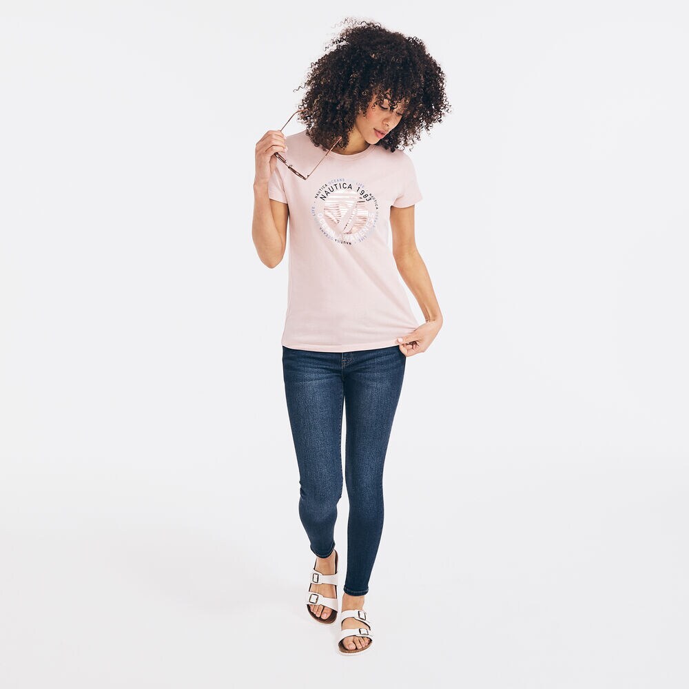 OCEAN AWARENESS GRAPHIC T-SHIRT,New Pink,large
