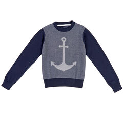 Boys' Anchor Sweater (8-16),Aquadream,large
