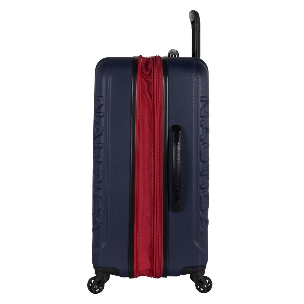 Vernon Bay Hardside Spinner Luggage in Navy/Red,Navy,large