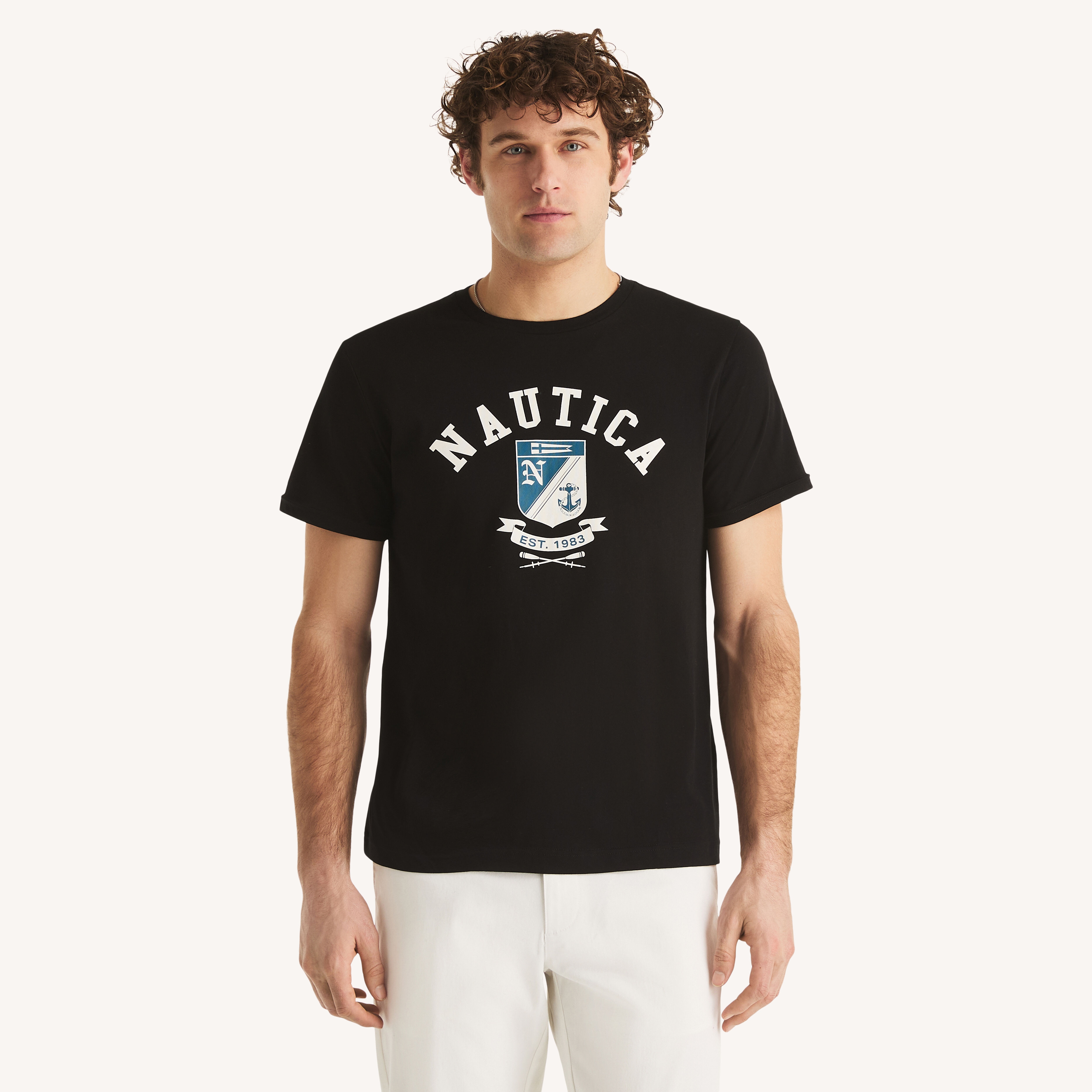 crest clothing tシャツ Crest Logo Graphic T-Shirt | Nautica