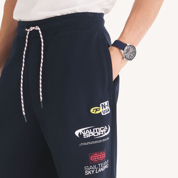 Multiple-Logo Fleece Jogger