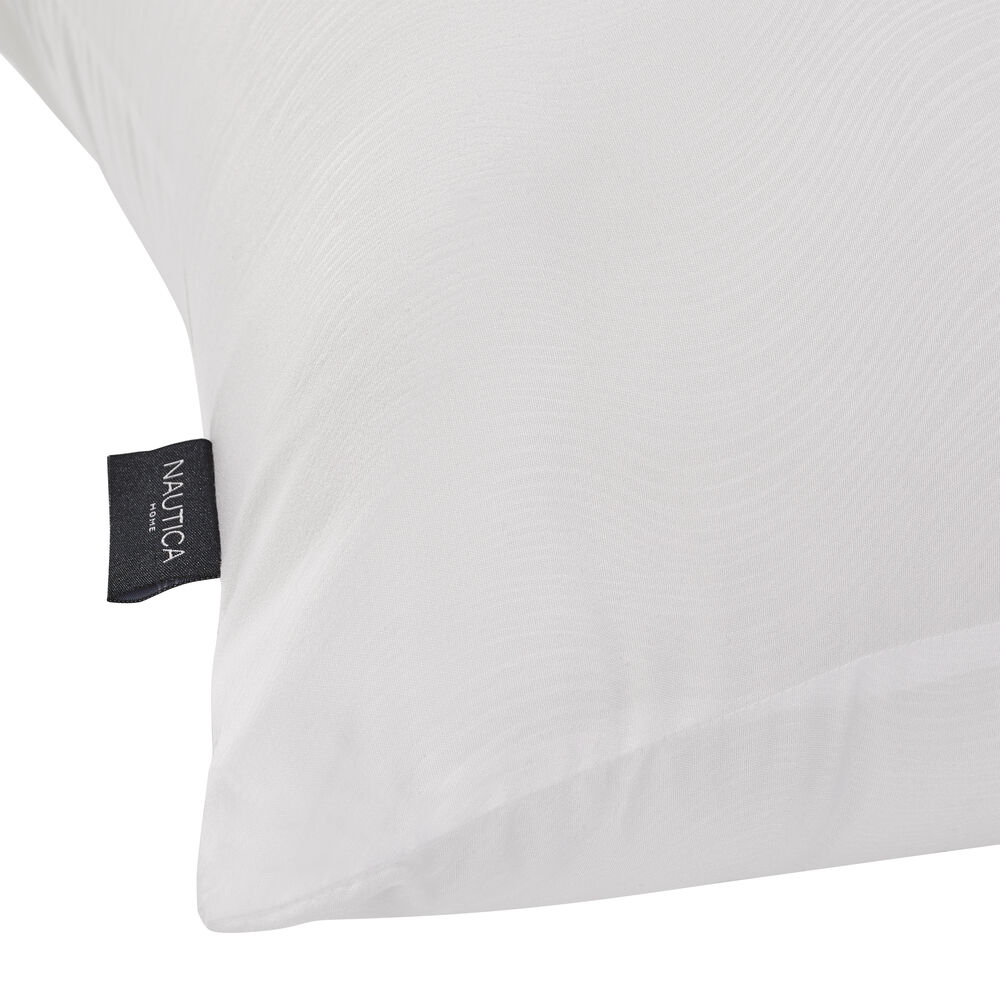 Embossed Ocean Waves King 2pc Pillows,Antique White Wash,large