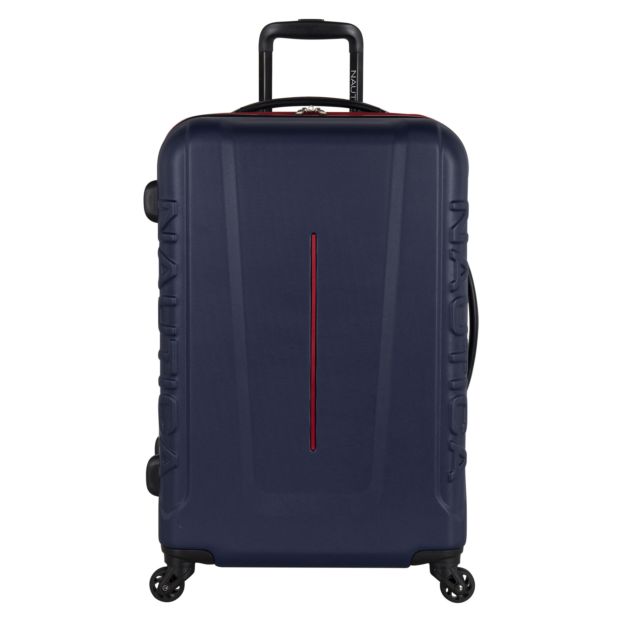 Vernon Bay 24" Hardside Spinner Luggage in Navy/Red,Navy,large