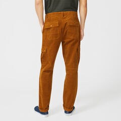 CLASSIC FIT CORDUROY CARGO PANT,Camel Heather,large