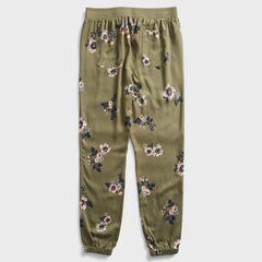SUSTAINABLY CRAFTED FLORAL PRINT UTILITY JOGGER,Teal Wave,large