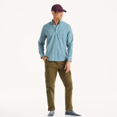 Plaid Shirt,Capri Blue,large