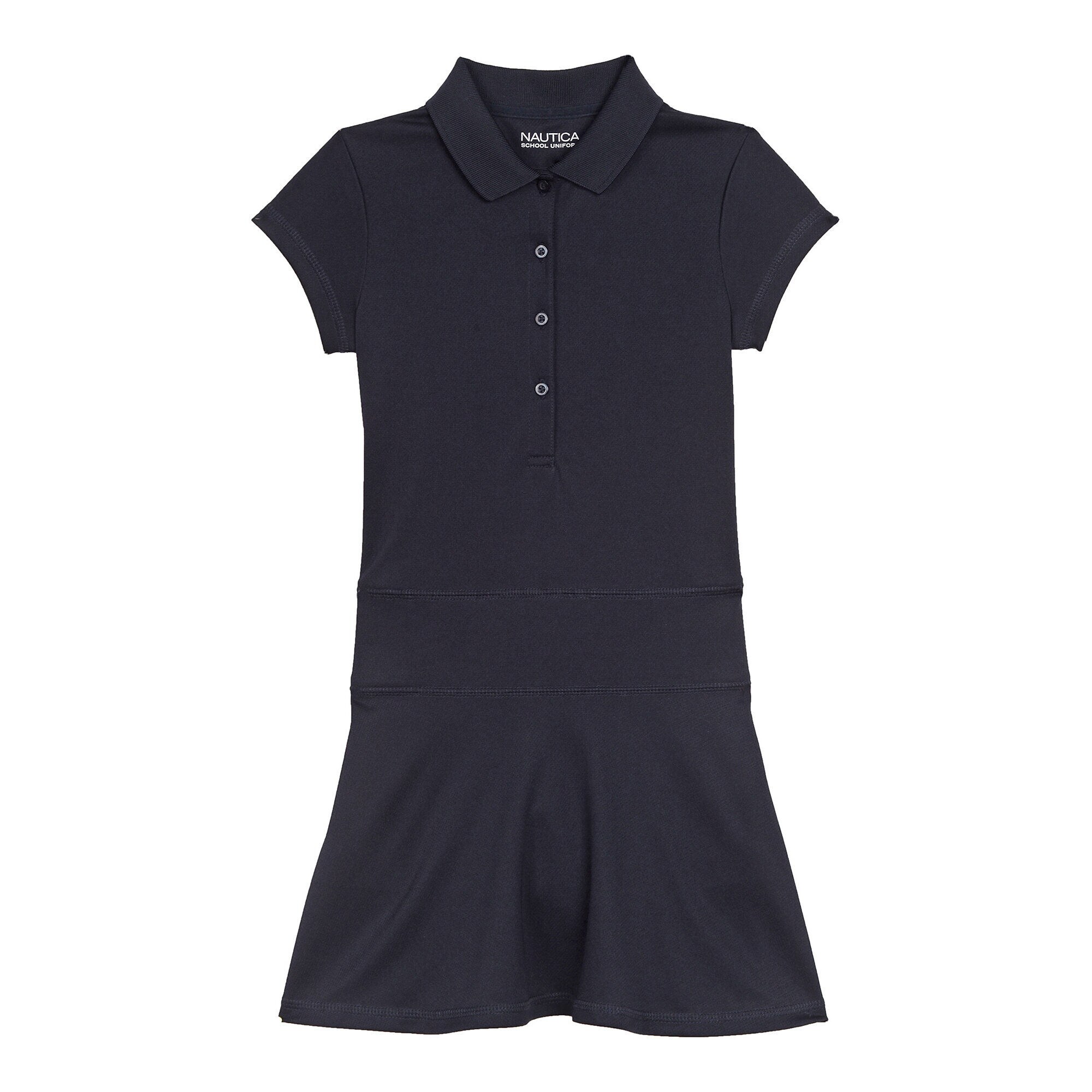 Little Girls’ Uniform-Ready Polo Dress (4-6x),Crystal Bay Blue,large