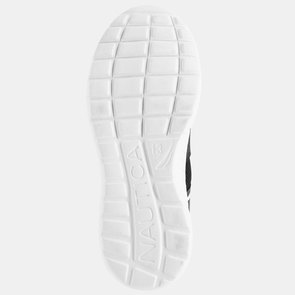 BOYS' LOGO STRAP SLIP-ON SNEAKER,Black,large