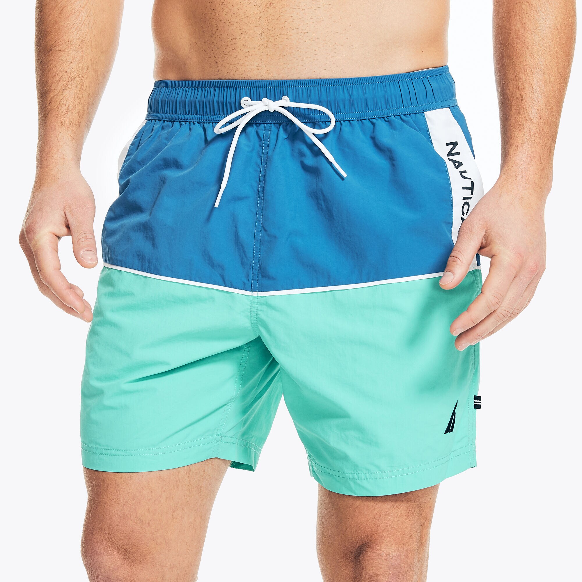 6" COLORBLOCK QUICK-DRY SWIM,True Navy,large