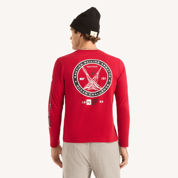 Sailing Regatta Graphic Long-Sleeve T-Shirt