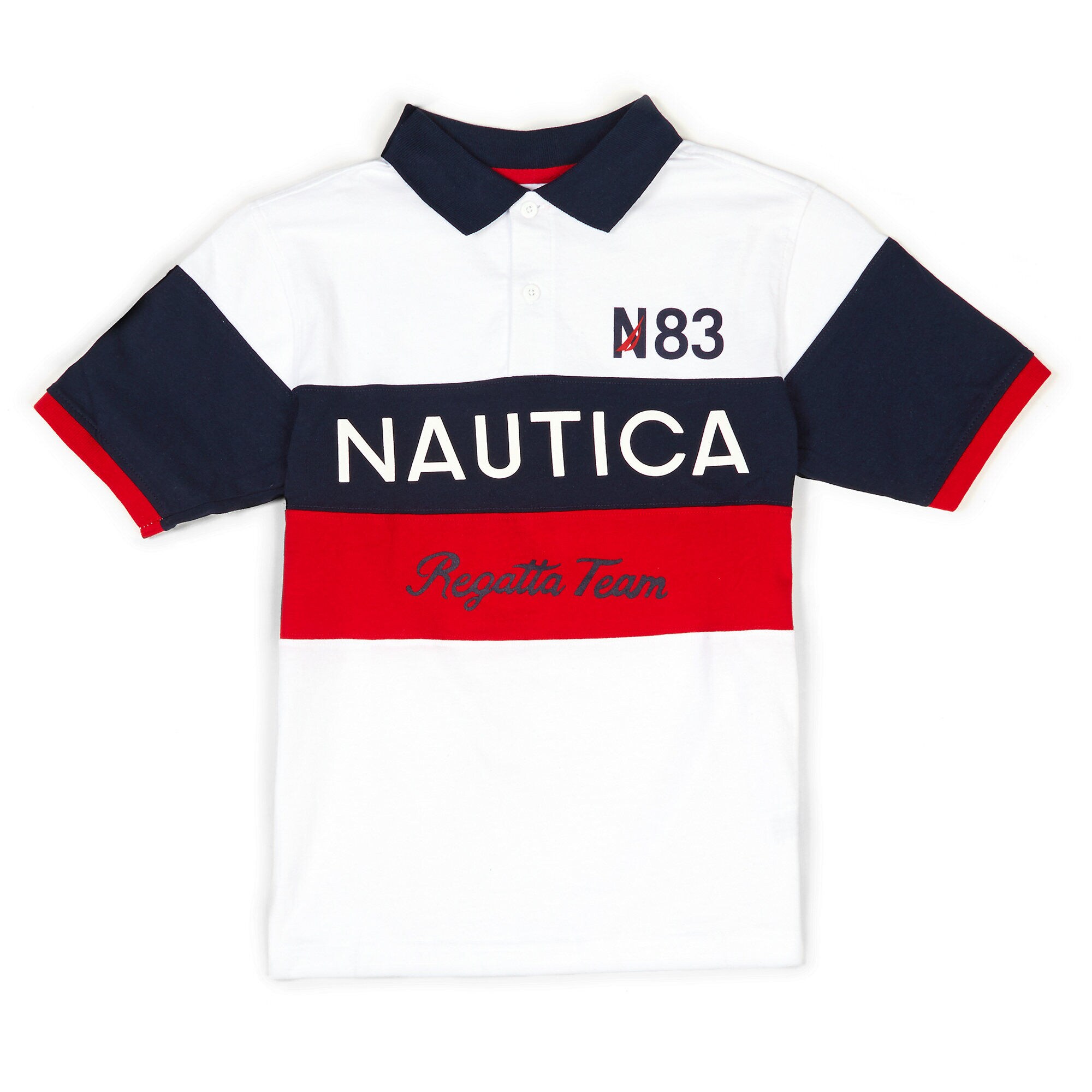 Boys' Regatta Team Heritage Polo (8-20),Antique White Wash,large