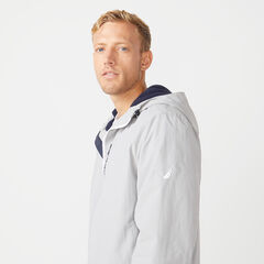 FLEECE LINED HOODED JACKET,Grey Alloy,large