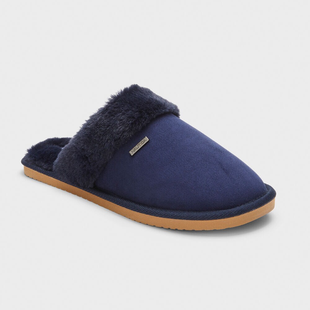 SOMERSBY SUEDE SLIPPERS IN MAUVE,Navy,large