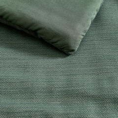 Herringbone Chenille Green King Comforter Set,Light Olive,large