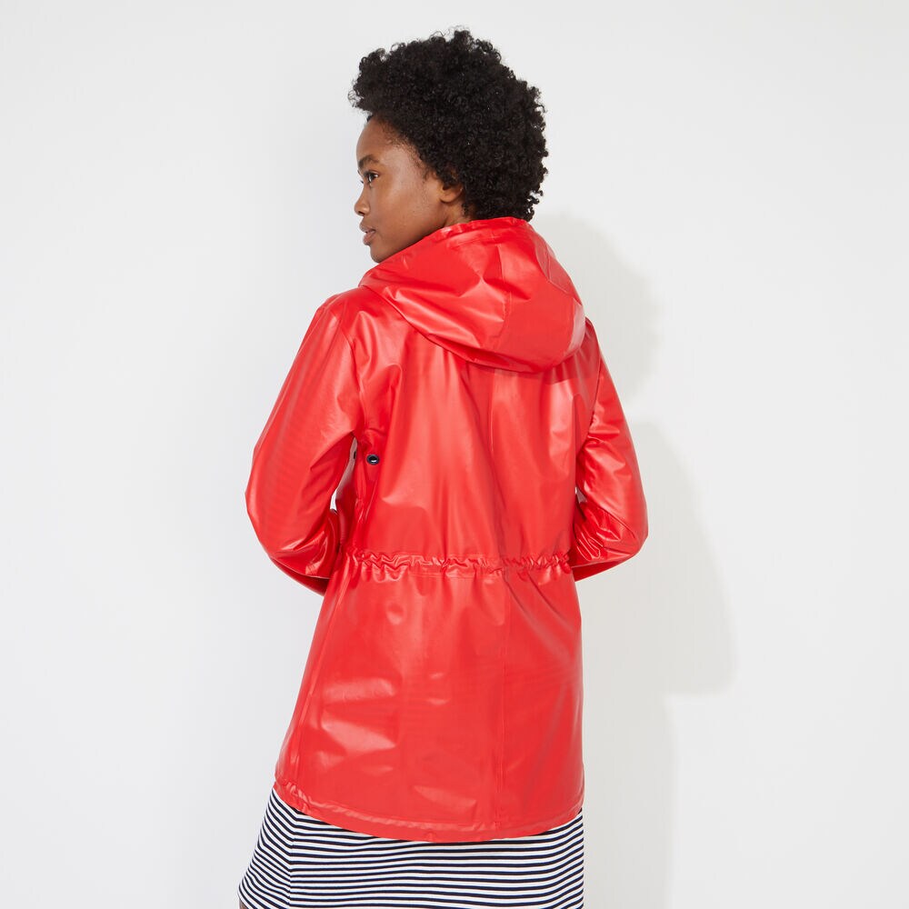 HOODED RAIN JACKET,Tomales Red,large