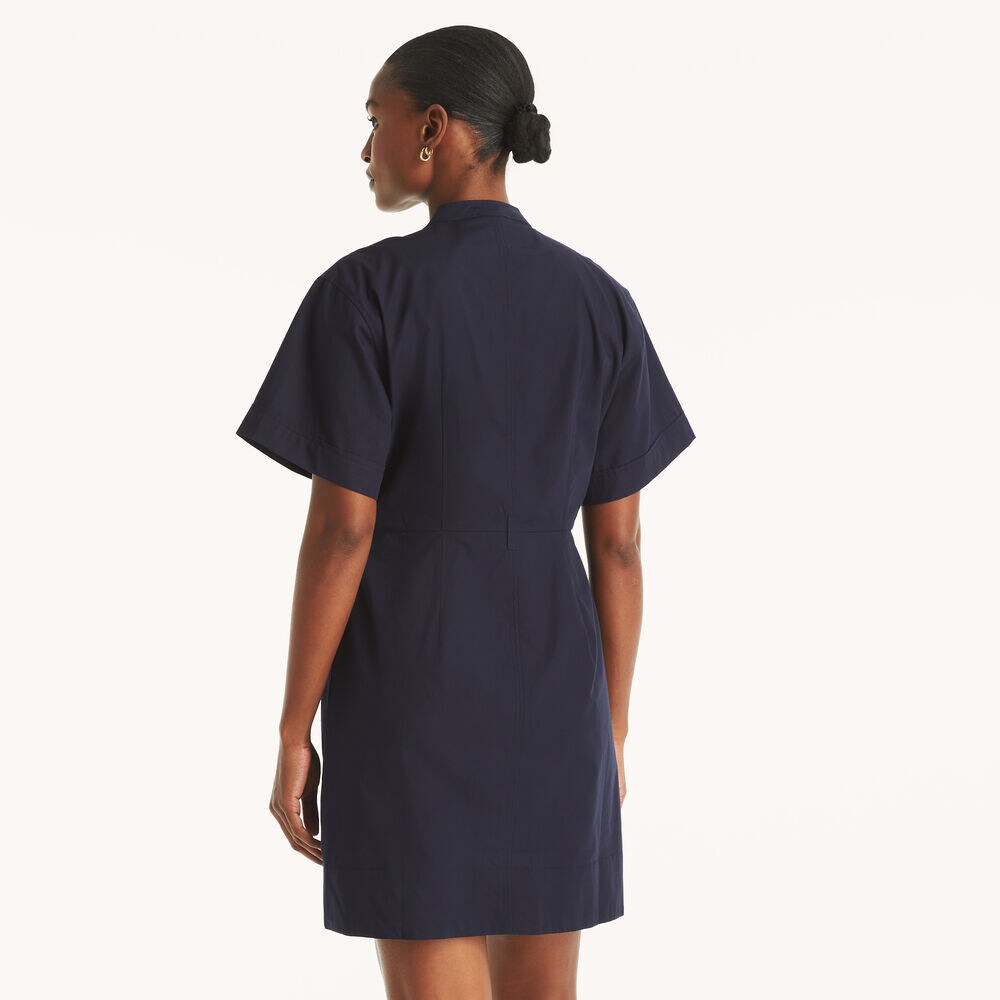 Belted Dress,Navy,large