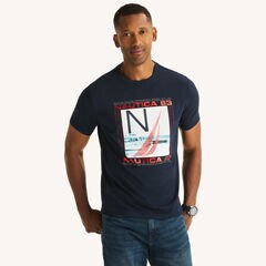 1983 Graphic T-Shirt,Navy,large