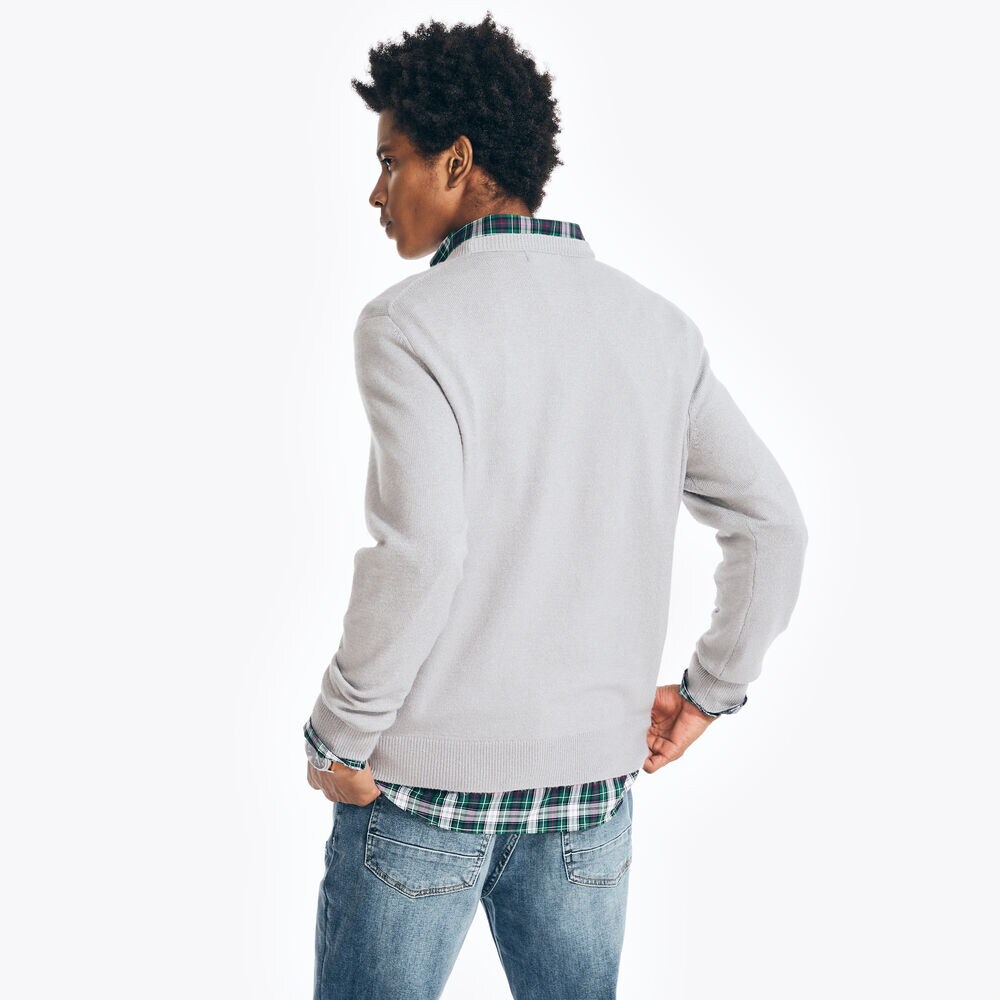CREWNECK SWEATER,Light Putty,large