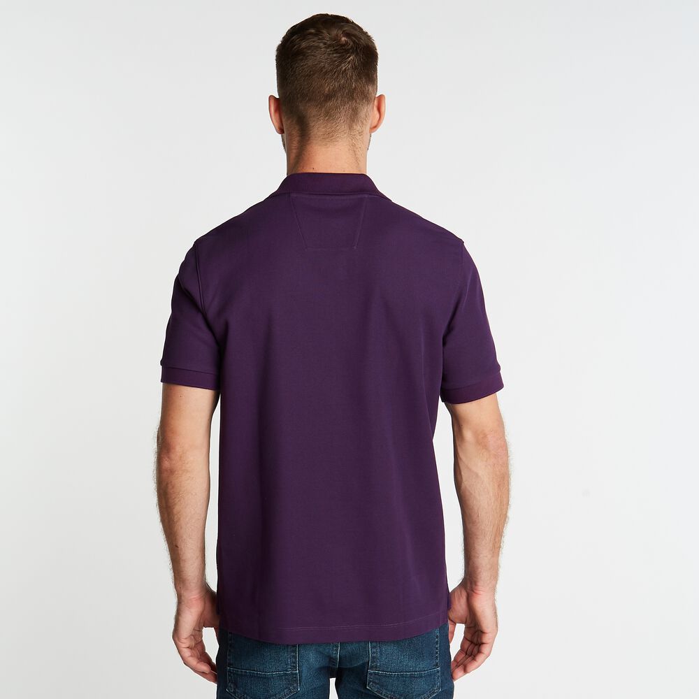 BIG & TALL STRETCH MESH POLO,Blackberry,large