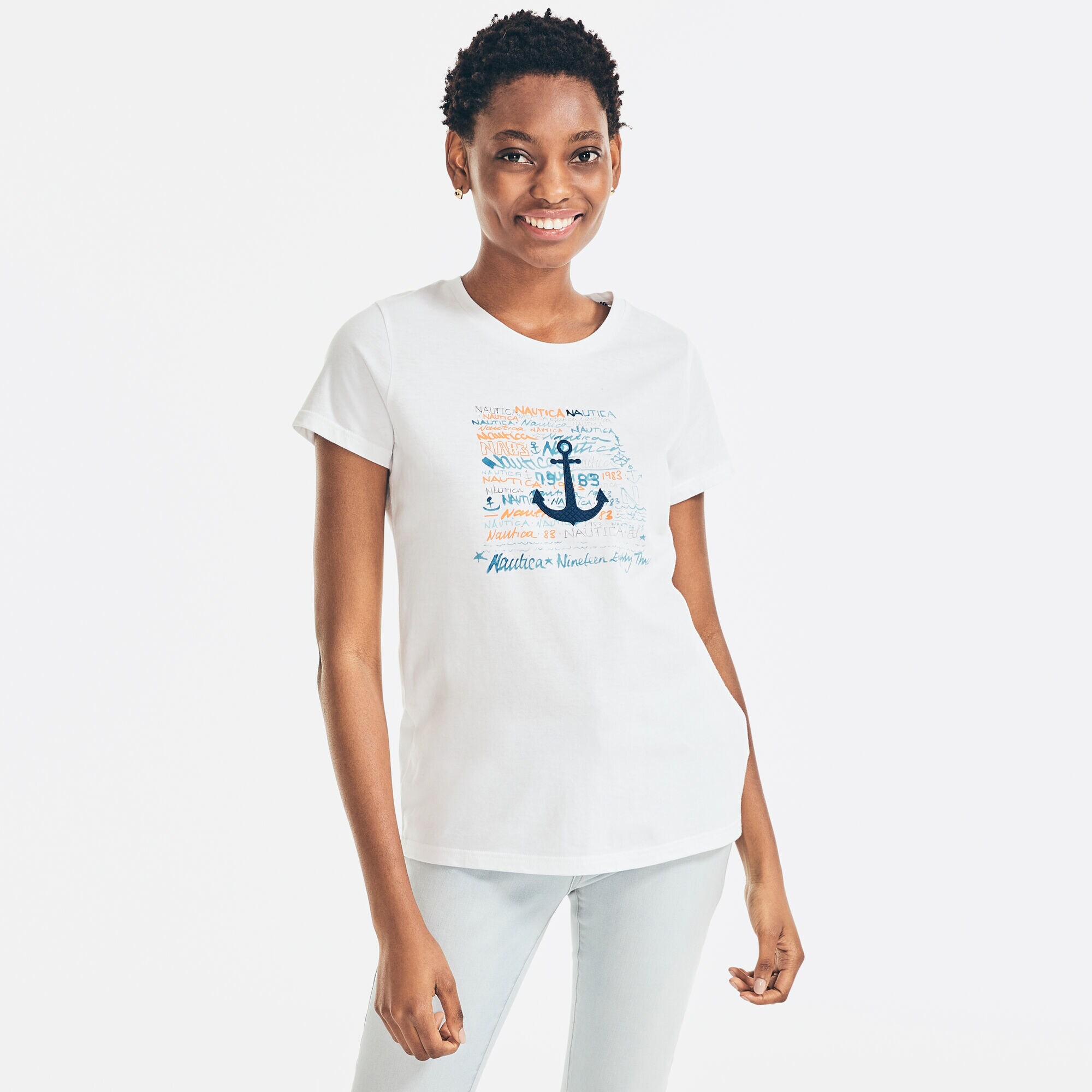 WATERCOLOR PAINTING GRAPHIC T-SHIRT,Bright White,large
