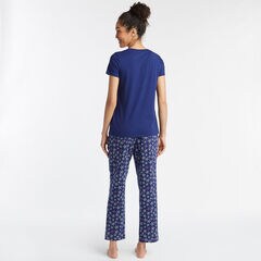 SHORT SLEEVE PAJAMA SET IN SEA STAR PRINT,Sapphire/Pitch Yellow,large