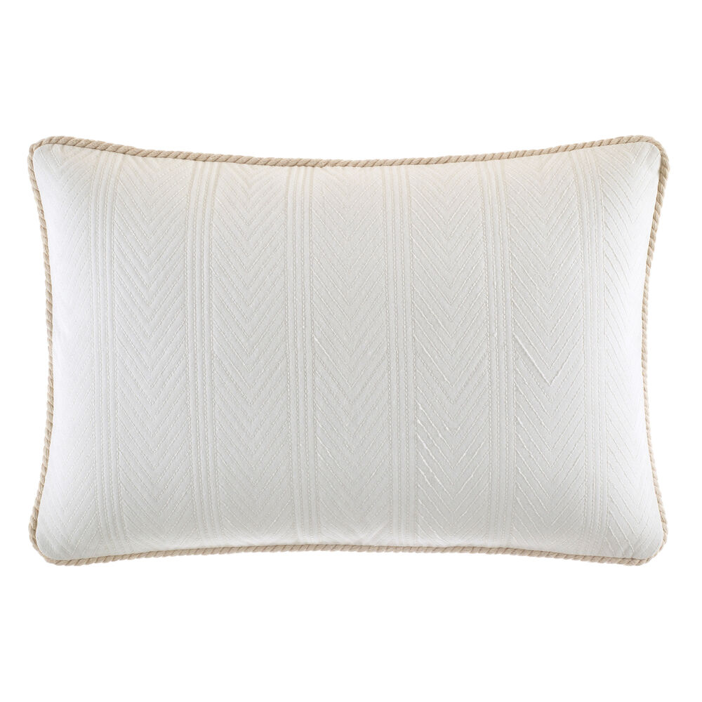 SAYBROOK DECORATIVE PILLOW,White Cap,large