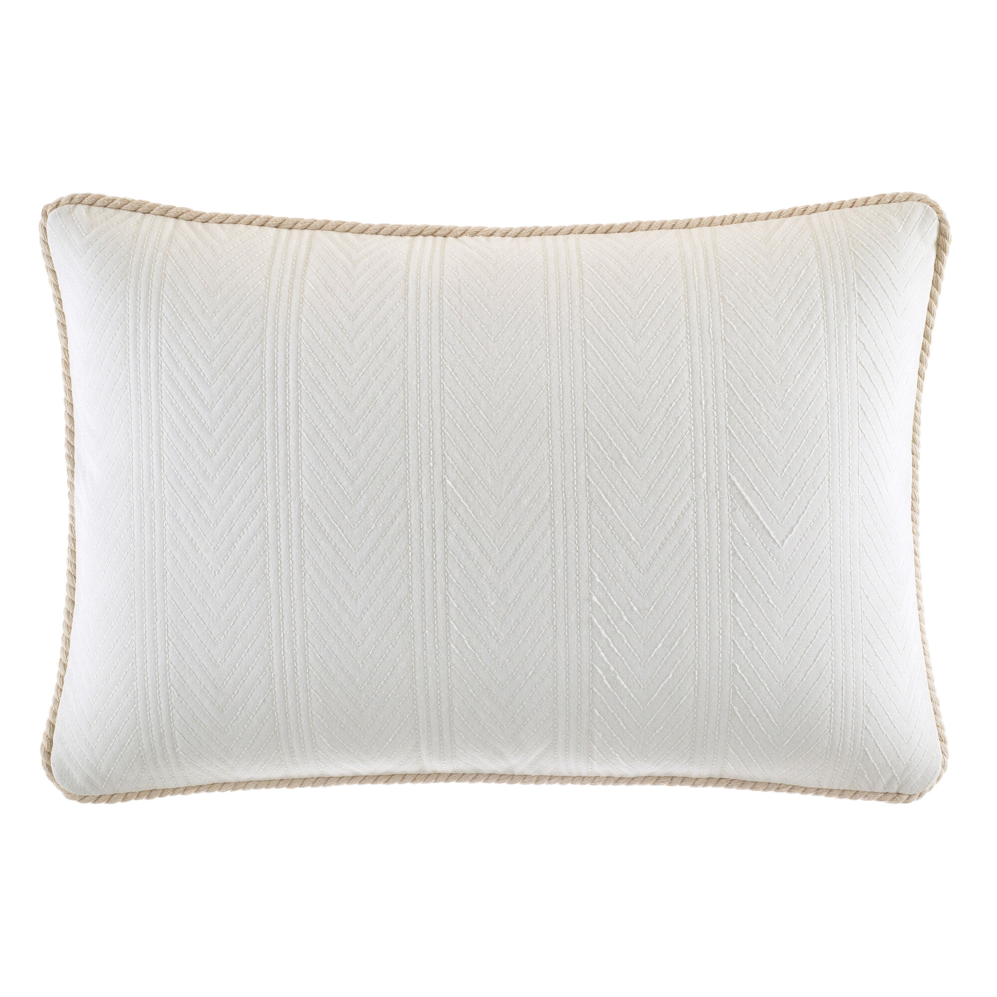 SAYBROOK DECORATIVE PILLOW,White Cap,large