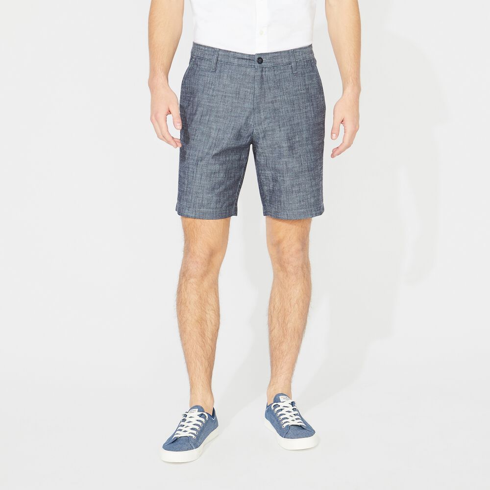Big & Tall 8.5" Chambray Deck Short,Sinker Blue Denim Wash,large