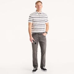 Vintage Straight Stretch Denim,Charcoal,large