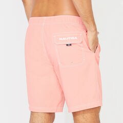 8" BIG & TALL SWIM TRUNKS,Pale Coral,large