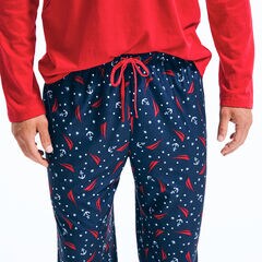MEN'S NAUTICA FAMILY PAJAMA SET,Sapphire/Pitch Yellow,large