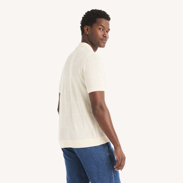 Textured Sweater Polo