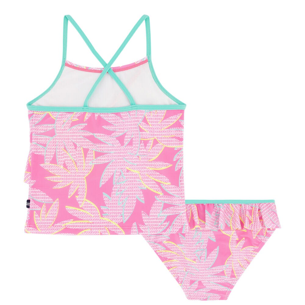 TODDLER GIRLS' PALM TREE PRINT TWO-PIECE (2T-4T),Rogue Red,large