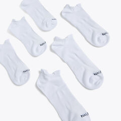 ATHLETIC LOW-CUT MICROFIBER SOCKS, 6-PACK,Charcoal,large