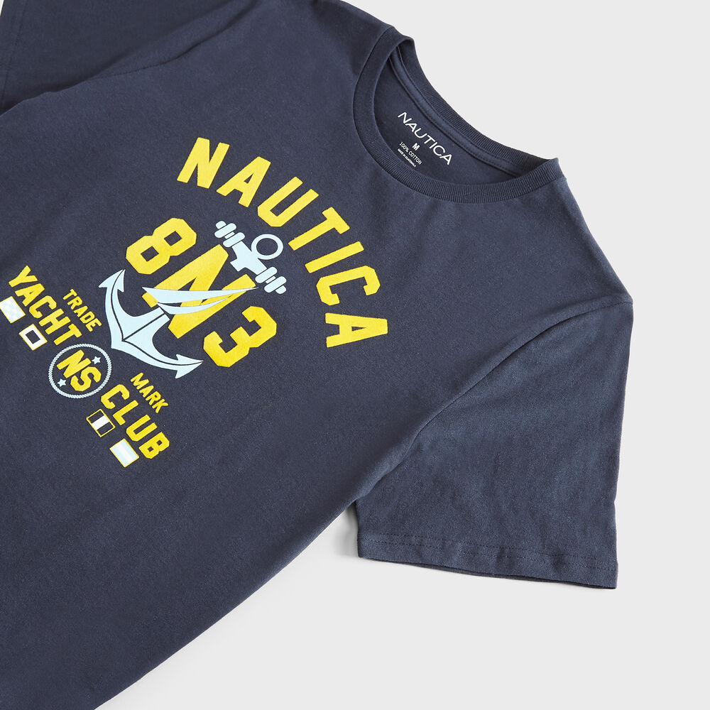 ANCHOR LOGO GRAPHIC T-SHIRT,Navy,large