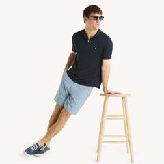 8.5" Navtech Printed Short,Anchor Blue Heather,large