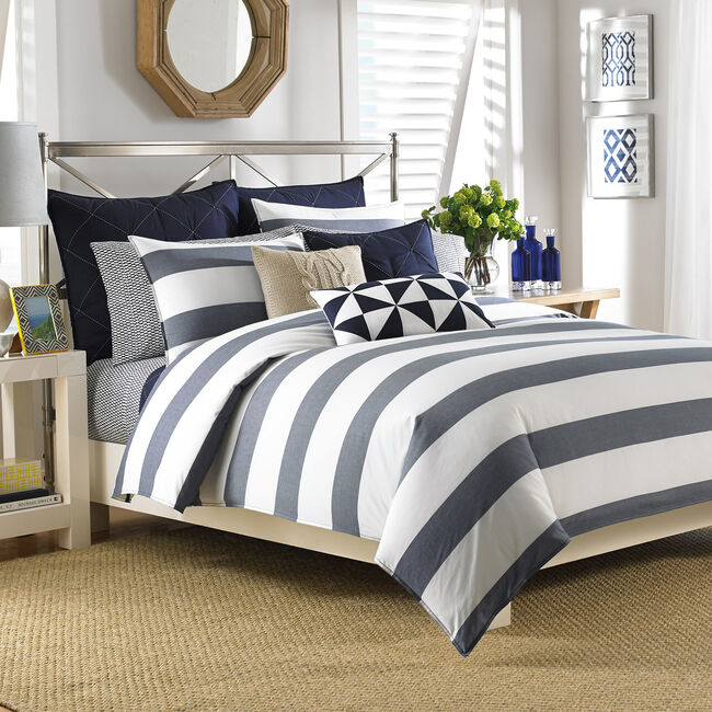 Lawndale Navy Duvet Set | Nautica