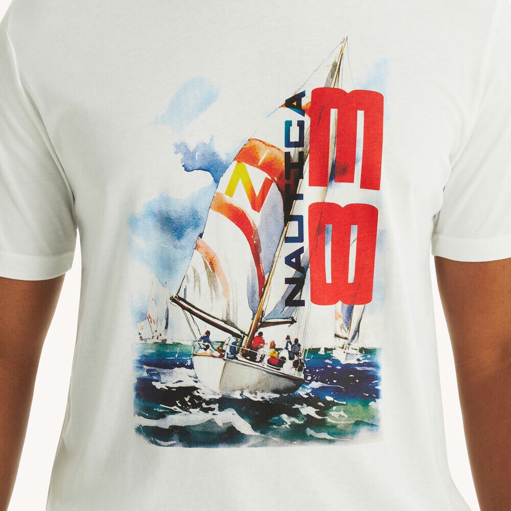 Big & Tall '83 Graphic T-Shirt,Bright White,large