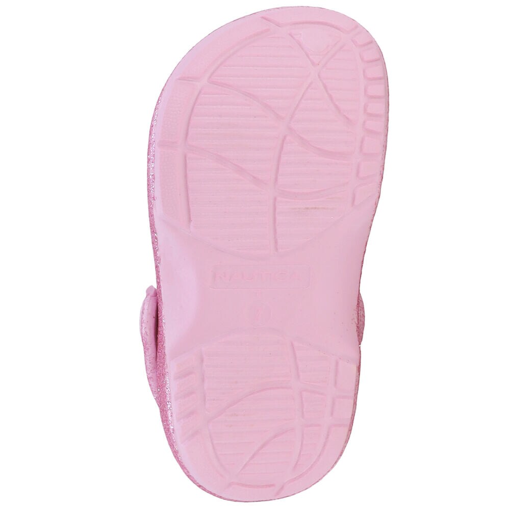 GIRLS' GLITTER CLOG,Teaberry,large