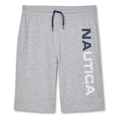 BOYS' DREW ACTIVE KNIT SHORTS (8-20),Grey Heather,large