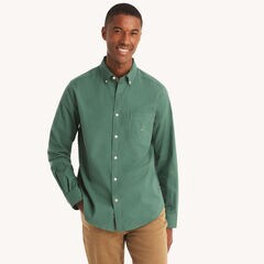 Solid Oxford Shirt,Rain Forest Green,large